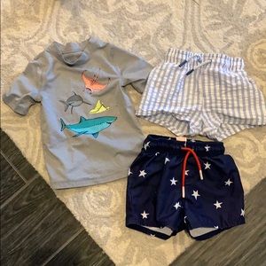 Bathing suits and swim shirt
